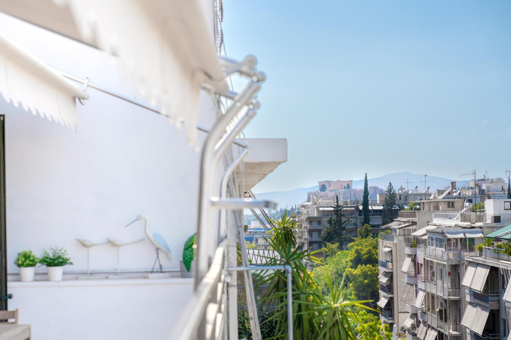 Modern In With Acropolis & Mt Lycabettus View דירה אתונה